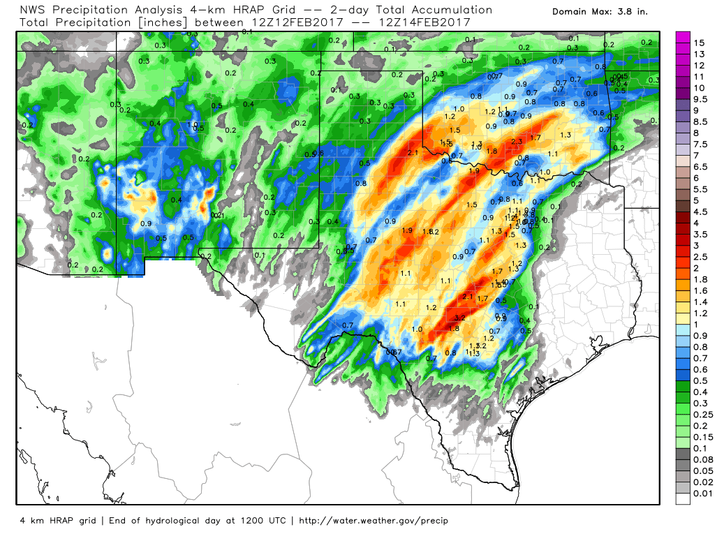 New Mexico 2Day Storm Total Rainfall & Snowfall Amounts.