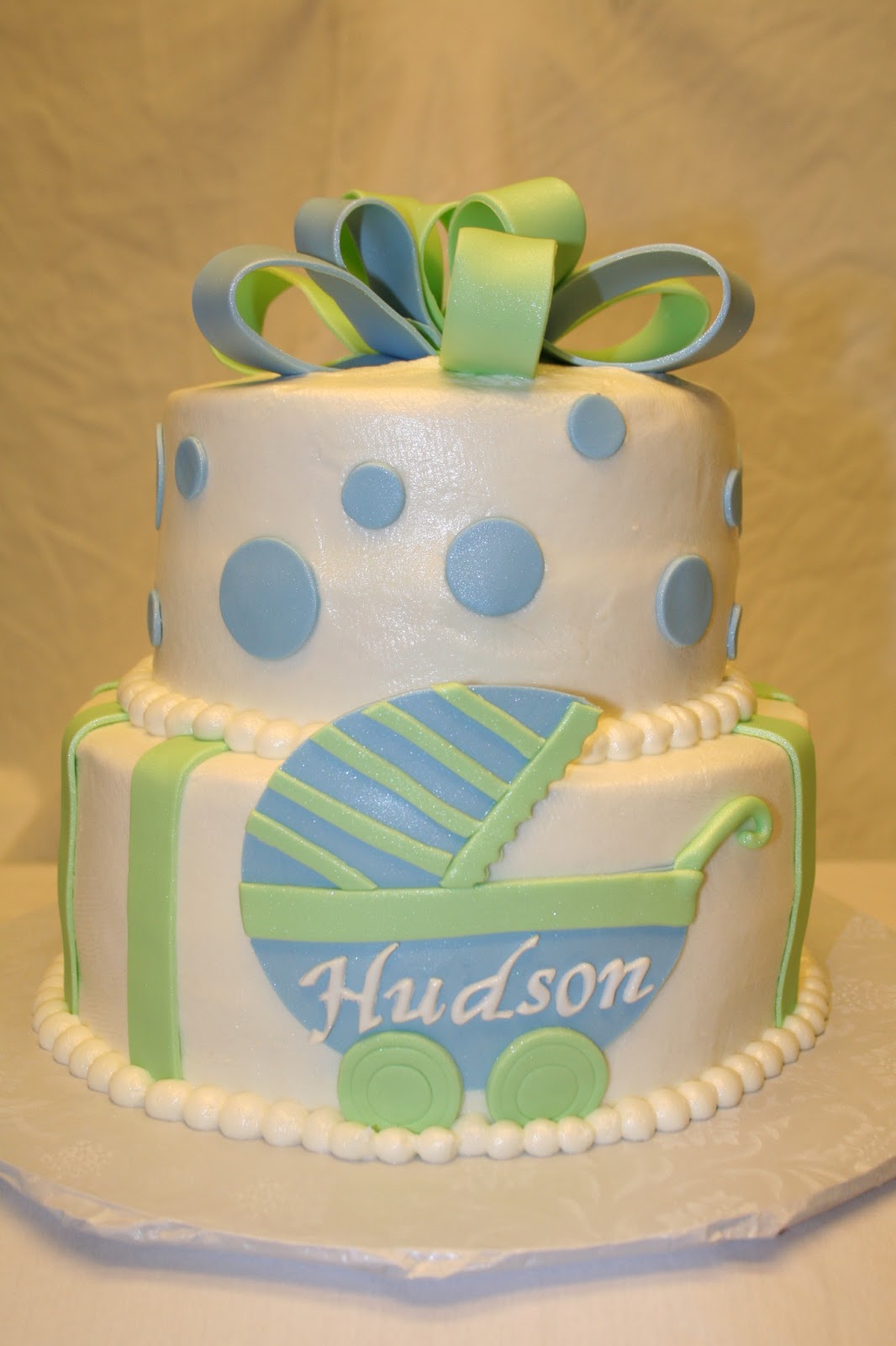 Rachel's Creative Cakes: Stroller Baby Shower Cake