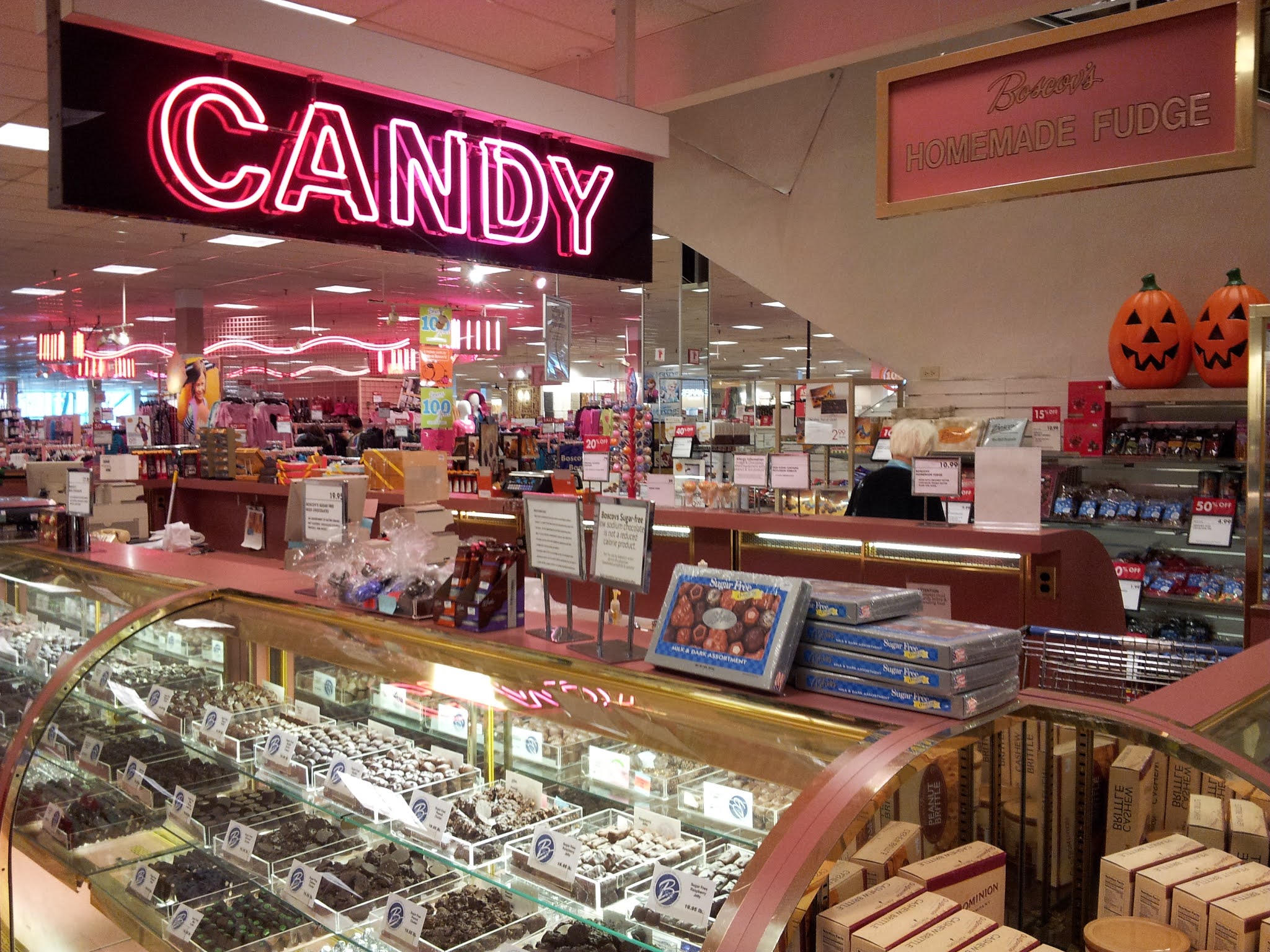 Neon Rocketship Boscov's Candy Counter
