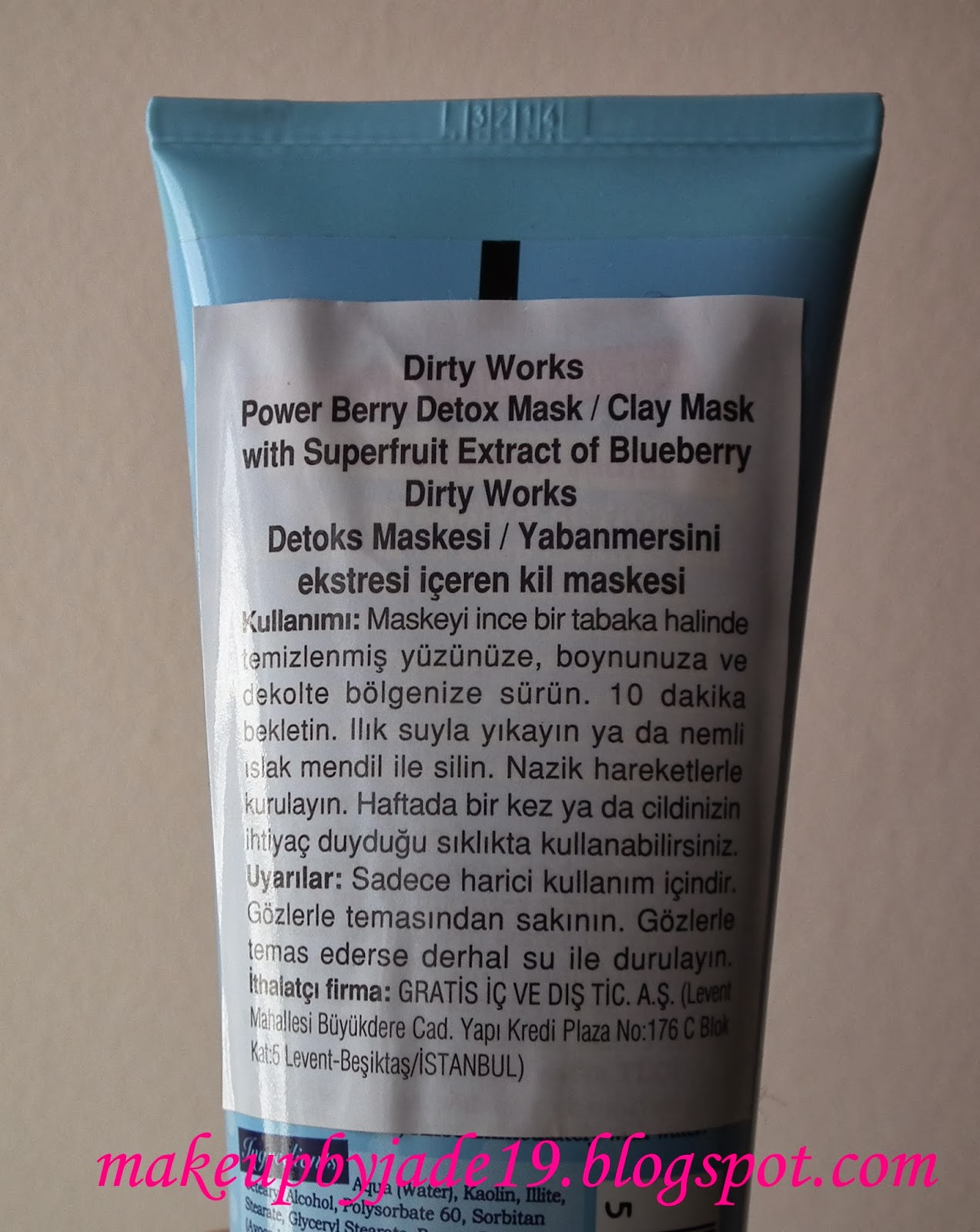 Dirty Works Detox Mask Kil Maskesi Makeup By Jade