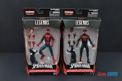 spider marvel ultimate legends series miles morales peter parker toys come dose double