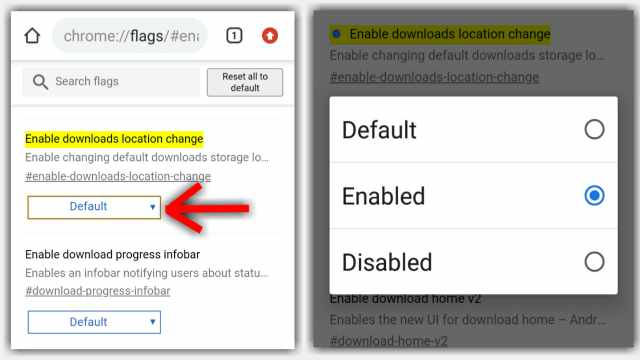 Cara Mengubah Lokasi Download Chrome Hp android