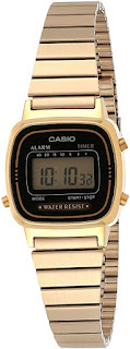 Casio Women's Vintage Digital Gold-tone Watch