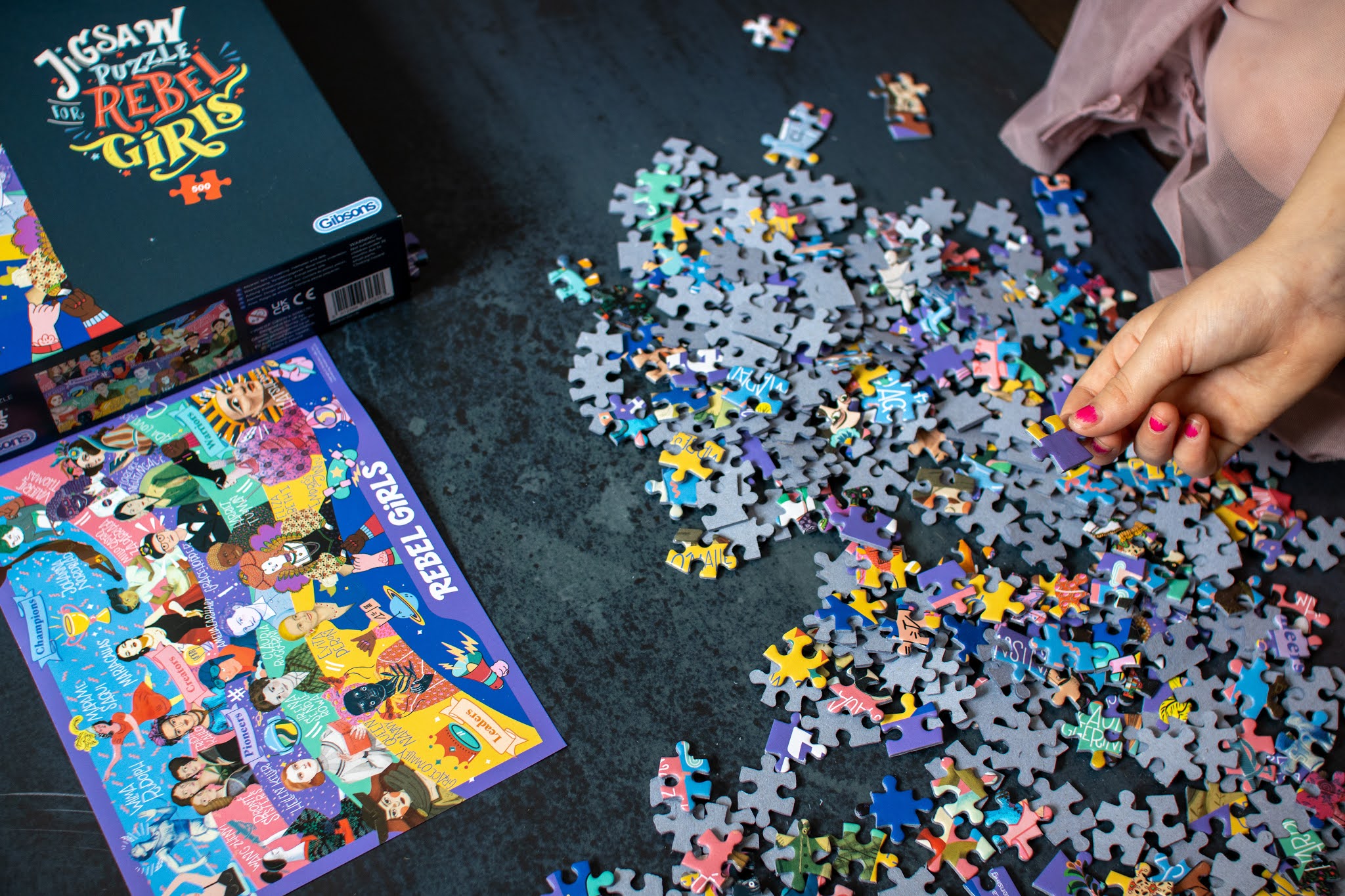 A 500 piece jigsaw puzzle from Gibsons being reviewed by an 8 year old girl