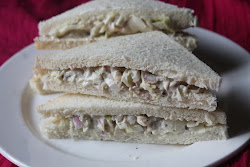 sandwich chicken recipe mayonnaise mayo serve bread
