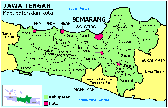 Peta Jateng Info Jawa Tengah Batas Provinsi Gambar Denah