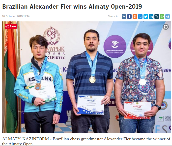 Alexandr Fier sacrifica tudo e vence o Almaty Open 2019 no Cazaquistão! 