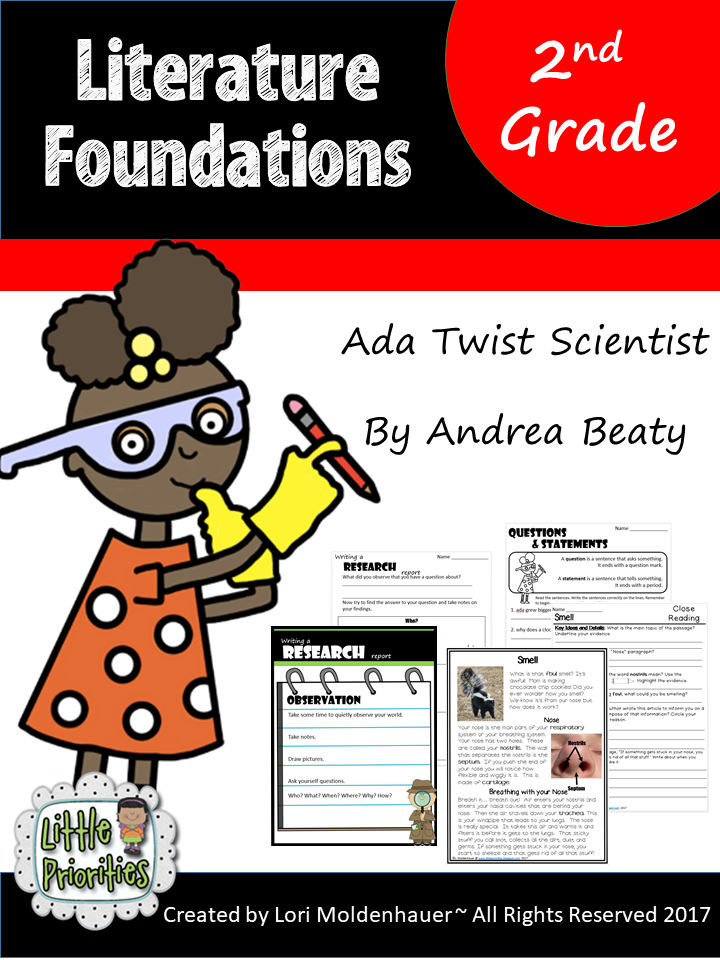 Literature Foundations Ada Twist Scientist Little Priorities