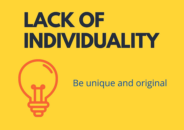 mistakes of Lack of individuality