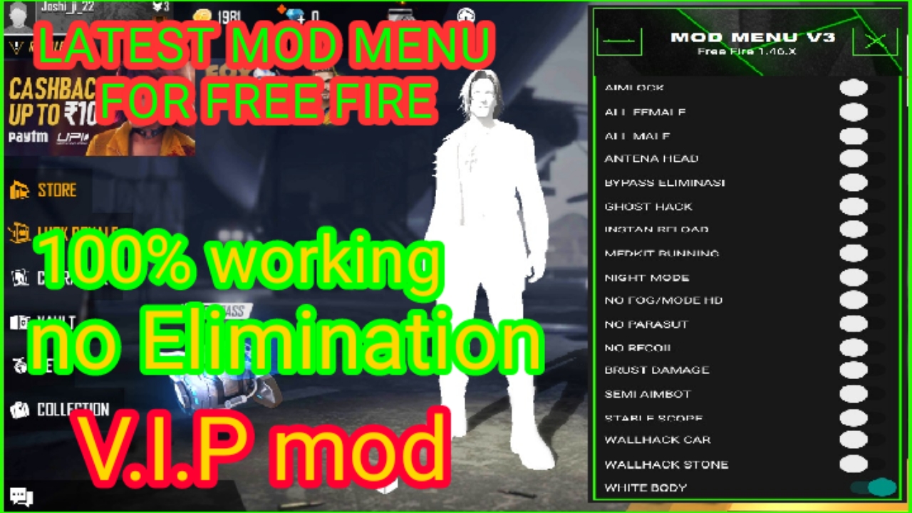 FREE FIRE MOD MENU Latest version Tips free mai By Anil joshi FREE FIRE MOD MENU Latest version Tips free mai By Anil joshi