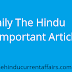 The Hindu Important Article 05.11.2018