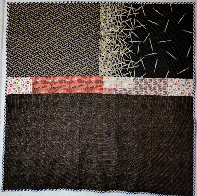Spiral quilting on a home machine