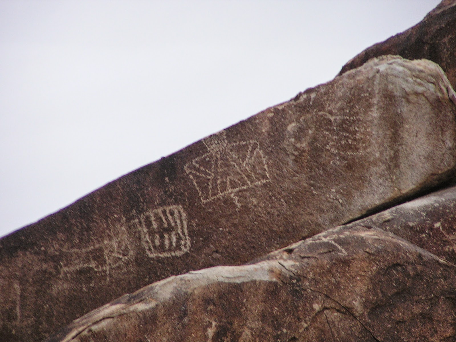 Texas Gypsies Grapevine Canyon Petroglyphs in Christmas Tree Pass