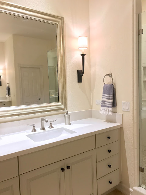 MASTER BATH BEFORE/AFTER: Fresh Mediterranean | Classic Casual Home