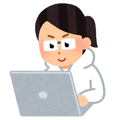 ホワイトハッカーのイラスト（女性）