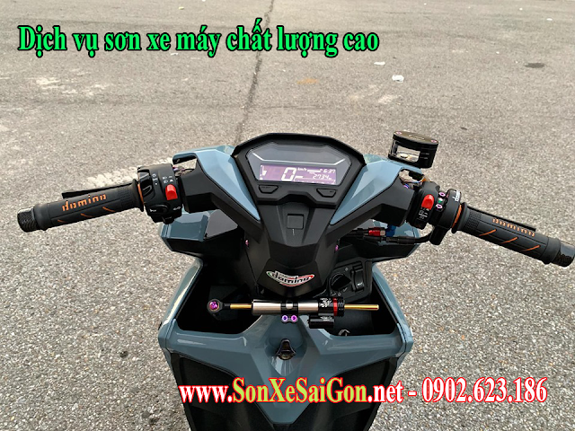 Sơn xe máy Honda Vario 150 màu xám xanh xi măng - SƠN XE SÀI GÒN - Sơn ...