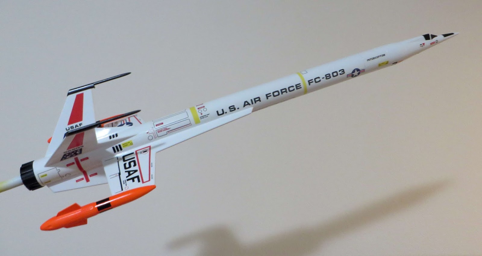 Model Rocket Building Finished Estes INTERCEPTOR for Auction on Ebay