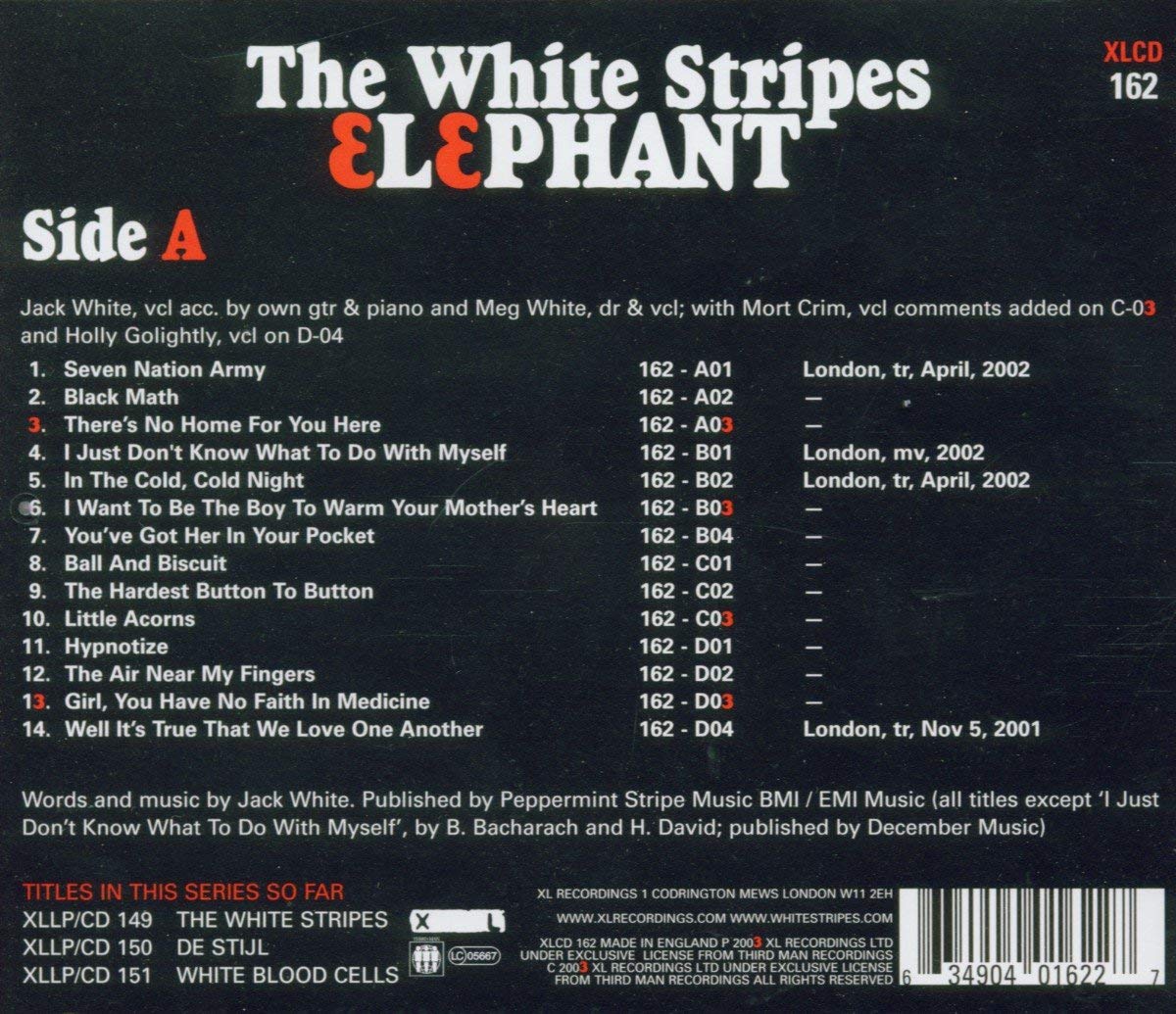 Classic Rock Covers Database The White Stripes Elephant (2003)