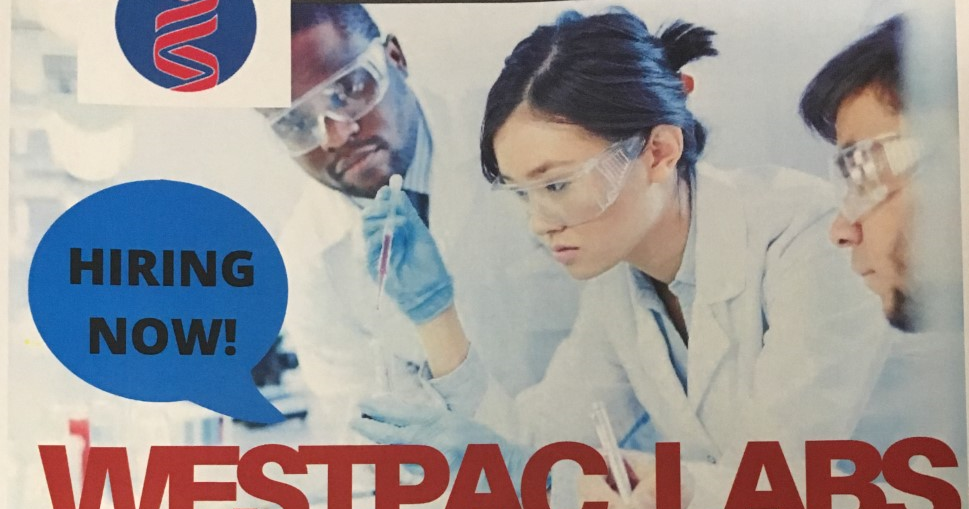 Westpac Labs is looking for lab assistants