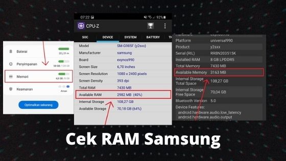√ 7 Cara Cek RAM HP Samsung Berapa Kapasitas Dan Sisa - musdeoranje.net