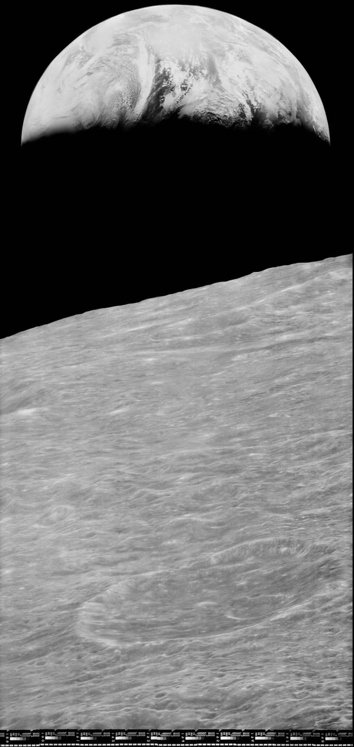 first photo earth from the moon
