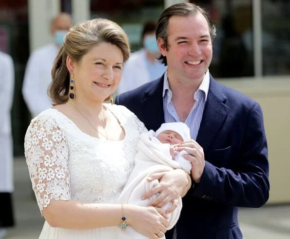 First photos of Prince Charles and his parents Hereditary Grand Duke Guillaume and Hereditary Grand Duchess Stéphanie