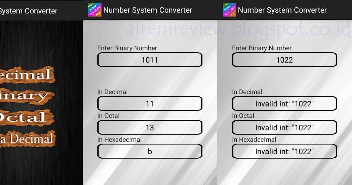 [Apps] 7 Aplikasi Bilangan Komputer (Biner, Desimal, Oktal, dan