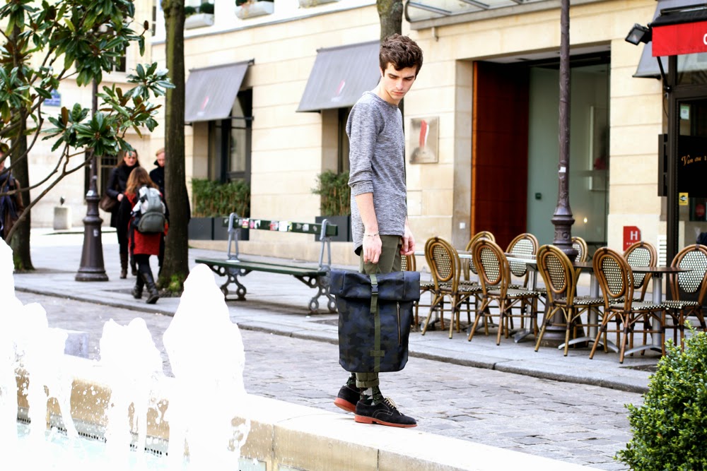 BLOG-MODE-HOMME_RIVER-ISLAND-Asymetrical-top_Asos-Jeans_Fairmont-Shoes_Only-Noa-Bracelet_Sorbonne-Paris_Sac-à-dos-camouflage-Mensfashion-Preppy-Dandy
