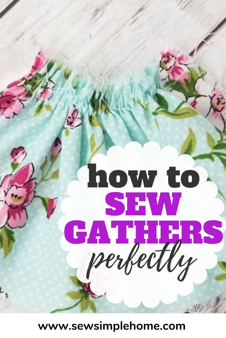 How to Gather Fabric Sew Simple Home