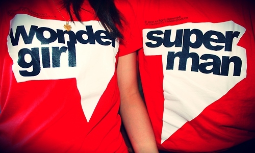 Couple T-Shirt Wonder Woman & Superman