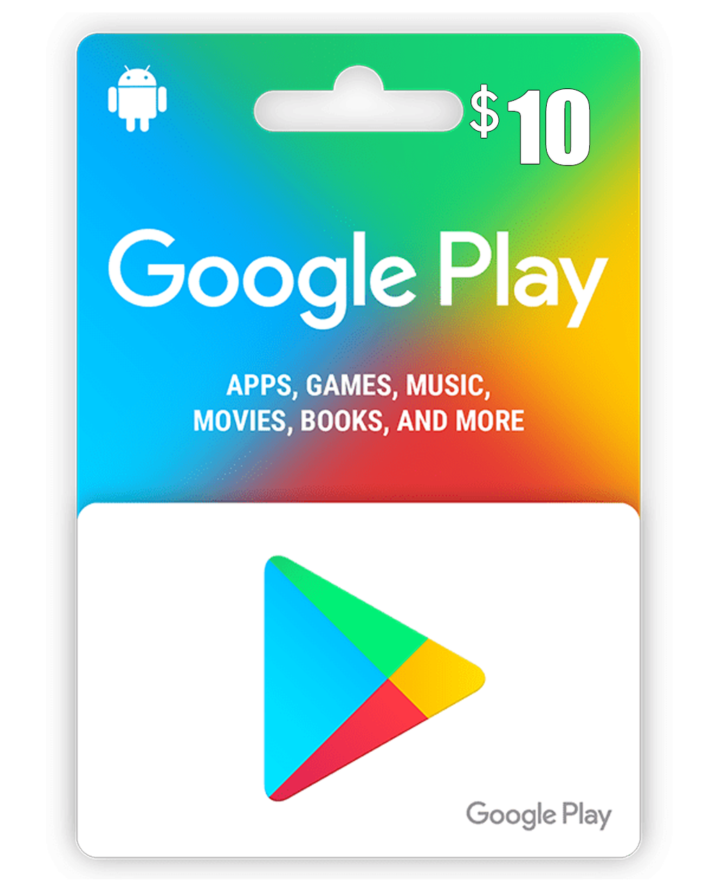 Google Play Gift Code Digital 10 Voucher
