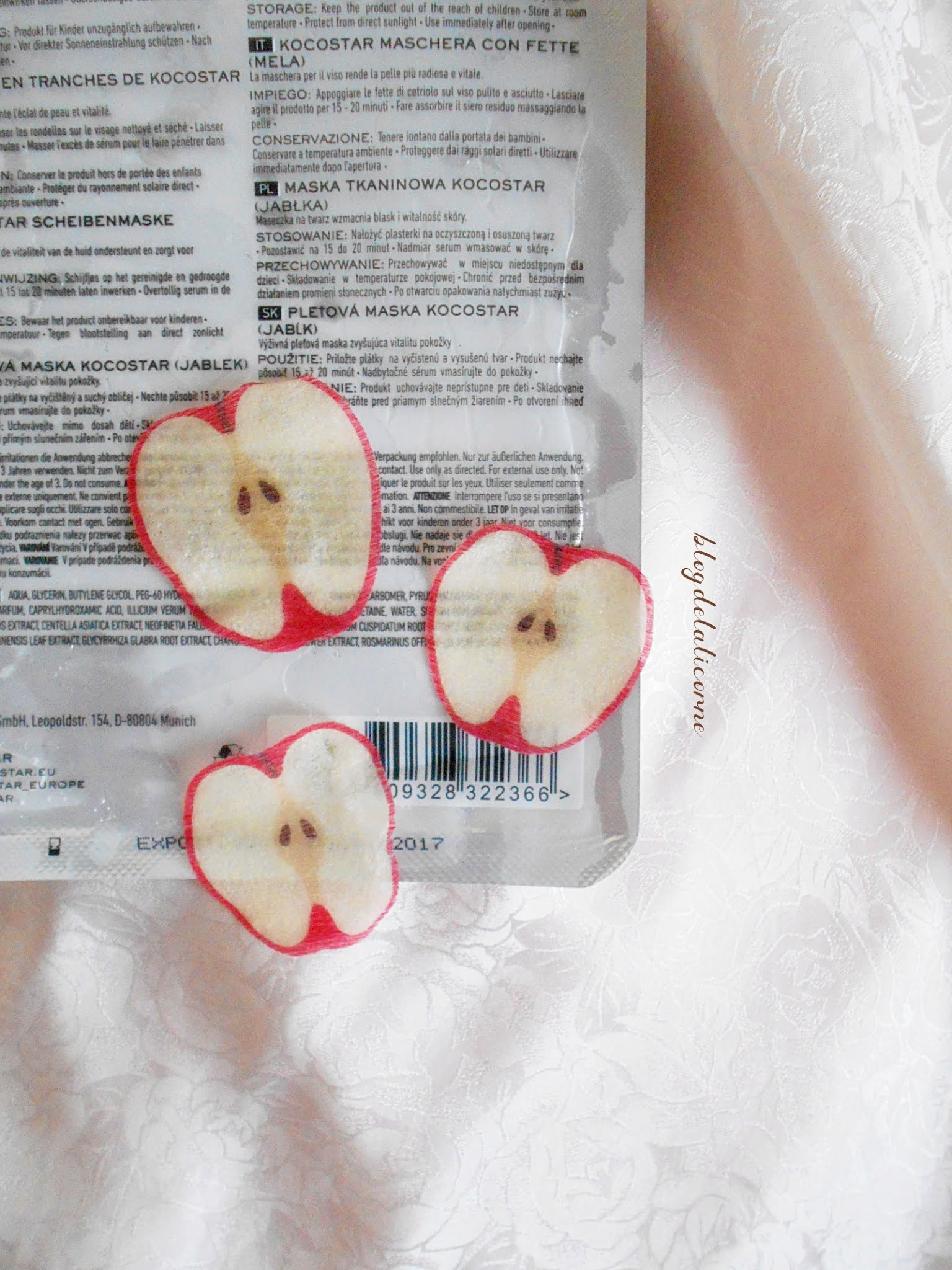 KOCOSTAR Slice Mask Sheet Apple plátenná maska