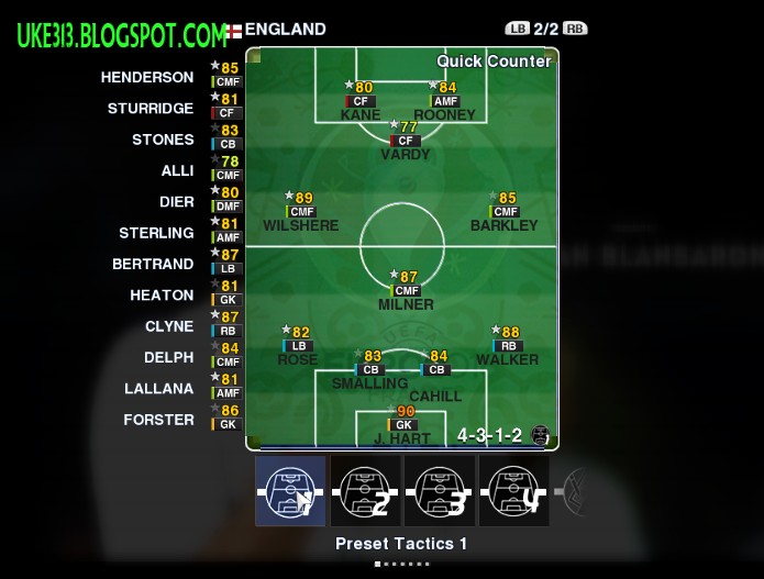 PES 2013 OPTION FILE (EDIT BIN) TERBARU EDISI EURO 2016