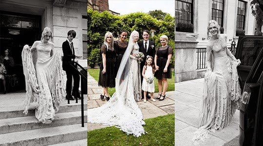 Cool Chic Style Fashion - Weddings by Katie Shillingford and Gareth Pugh