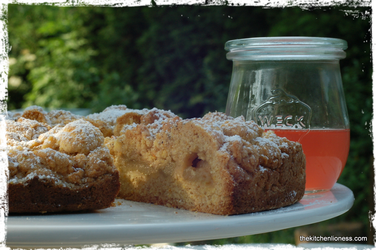The Kitchen Lioness Nigel Slater's Rhubarb Cinnamon Polenta Cake