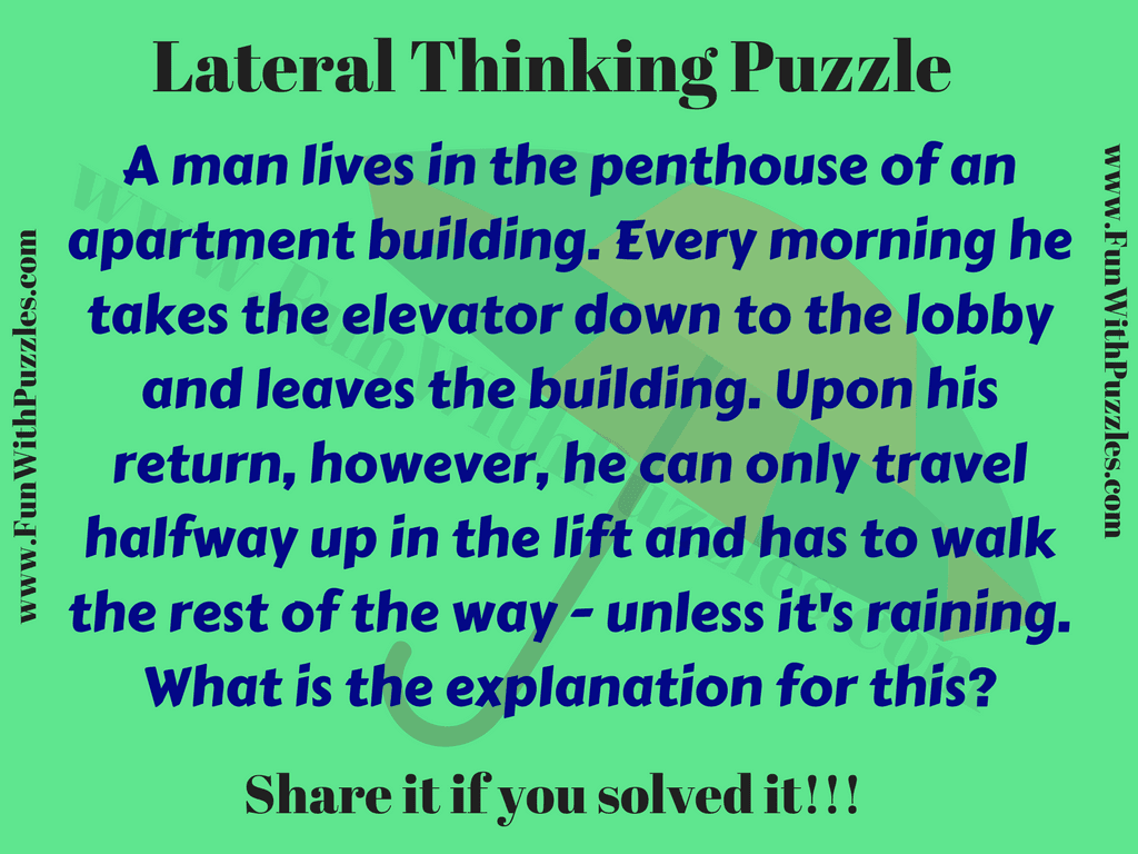 Out of the Box Lateral Thinking Puzzle For Kids