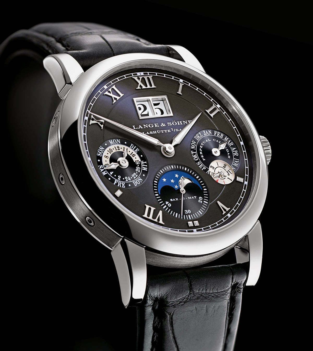 A. Lange & Sohne - Langematik Perpetual Black Dial | Time and Watches ...