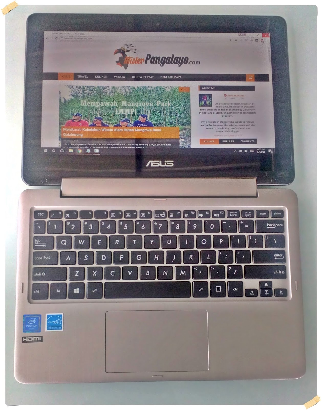 Asus Vivobook Flip Tp201sa Notebook Hybrid Dengan Baterai Hingga 11 Jam Mister Pangalayo