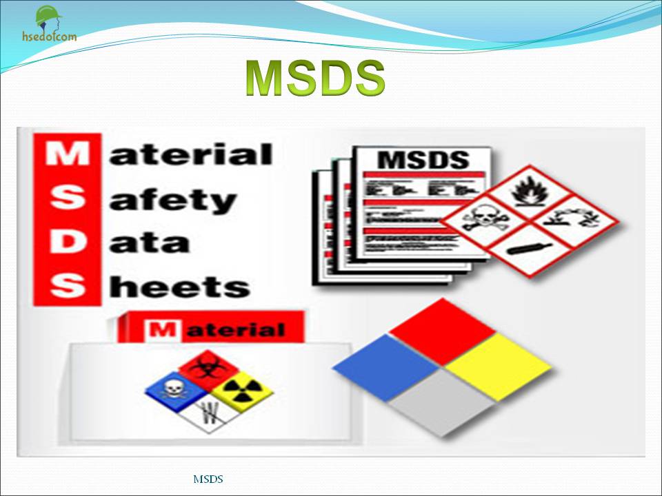 [PPT] Material Safety Data Sheet (MSDS) and it's 16 Section Training Document 