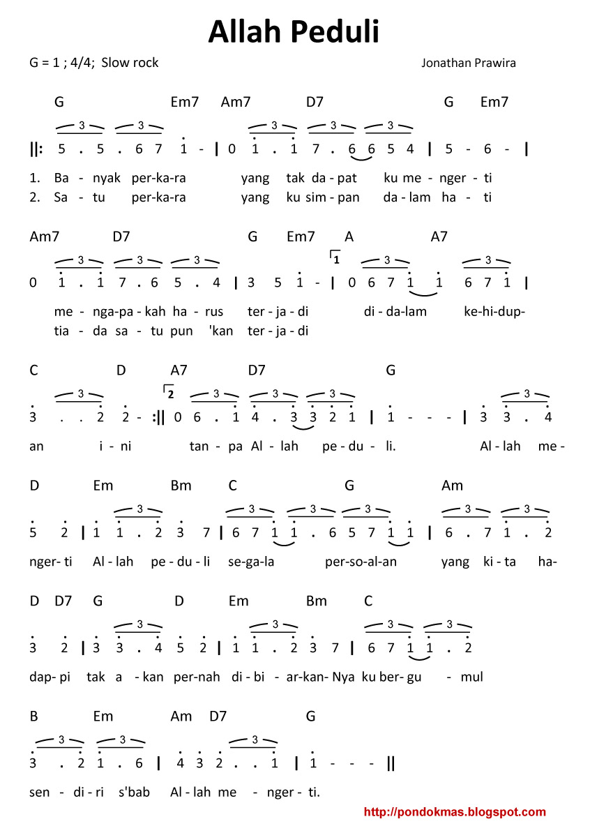 ALLAH PEDULI CHORD PDF ALLAH PEDULI CHORD PDF