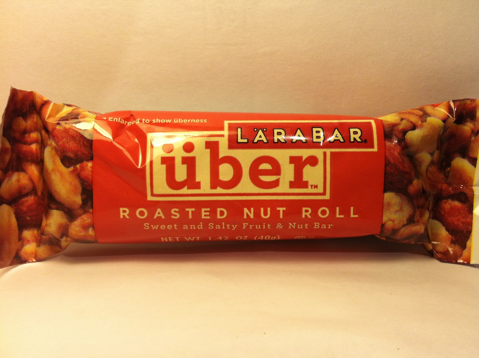 Crazy Food Dude Review Larabar Uber Roasted Nut Roll Fruit & Nut Bar