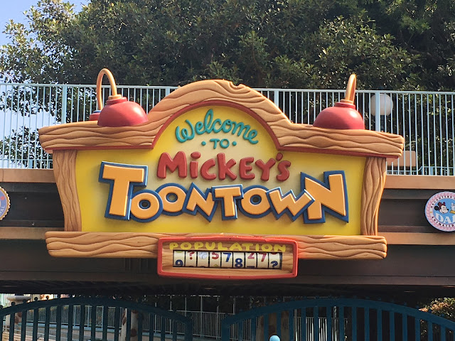 Mickey's Toontown Entrance Sign Disneyland