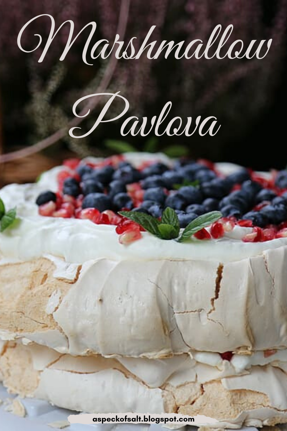 Recipe Marshmallow Pavlova A Speck of Salt