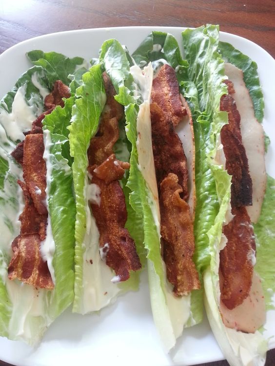 Turkey and Bacon Lettuce Wraps Easy Dessert Healthy