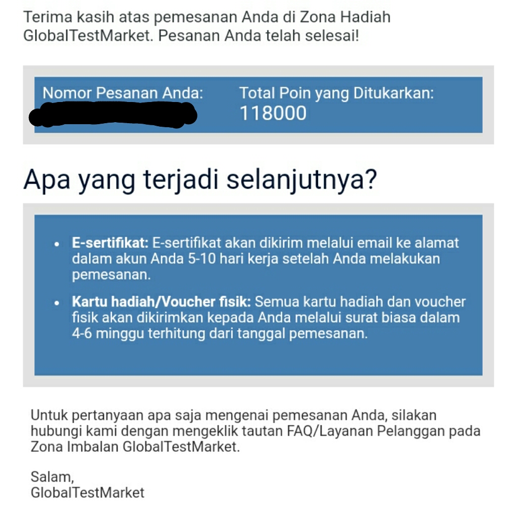 Ummi S Note Bukti Pembayaran Pertama Globaltestmarket Via Voucher Blibli