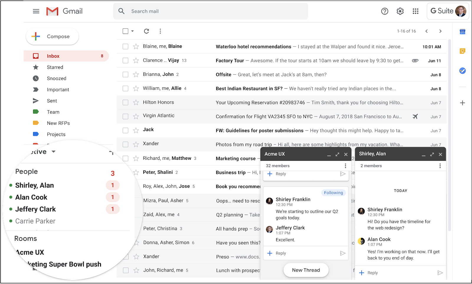 Gmail ad chat