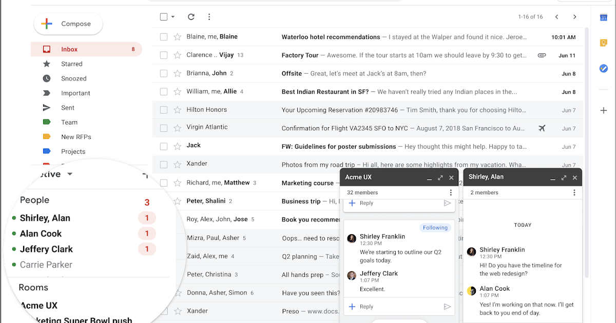 G Suite Updates Blog Migrate Your Users From Classic Hangouts To Google Chat Now Available In Gmail