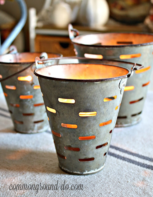 common ground Olive Bucket Candleholders on the Cheap