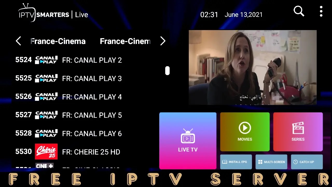 مولد سيرفرات iptv متجدد مجاني كل يوم Free iptv server