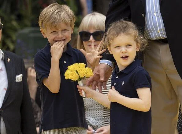 Prince Albert, Prince Jacques and Princess Gabriella attended the 20 year anniversary of Sponge Bob Squarepants